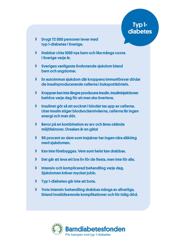 Information om typ 1-diabetes